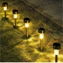 Kép 12/13 - 10 db-os Napelemes kerti LED lámpa, 37 cm, fekete