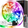 Kép 1/8 - 5m RGB LED szalag, hálózati adapterrel, távirányítóval, színes