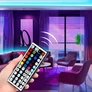Kép 3/8 - 5 m-es  300 RGB LED-es SMD3528 szalag, hálózati adapterrel, távirányítóval, színes, IP65