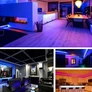 Kép 6/7 - 3 m-es 90 RGB LED-es SMD5050 szalag, hálózati adapterrel, távirányítóval, színes, IP44