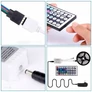 Kép 8/8 - 5 m-es  300 RGB LED-es SMD3528 szalag, hálózati adapterrel, távirányítóval, színes, IP65
