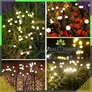 Kép 7/12 - 2 db-os Kültéri napelemes világító fa, Meleg fehér LED, 74 cm, 6 db Mini gömb