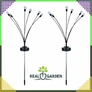 Kép 9/12 - 2 db-os Kültéri napelemes világító fa, Meleg fehér LED, 74 cm, 6 db Mini gömb