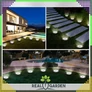 Kép 9/12 - 4 db-os 32 LED-es Disk Lights napelemes leszúrható kültéri lámpa, RG