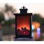 Kép 4/10 - Dekoratív látványkandalló LED lámpás, elemes, tüzet utánzó fényekkel, 22 x 14 cm 