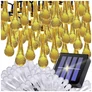 Kép 1/14 - 6 5 méteres Napelemes kerti dekor jégcsap 50 LED-es fényfüzér meleg fehér