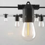 Kép 4/8 - 20 m-es 20 LED izzó E27 fényfüzér, hybrid tölthető-napelemes, meleg fehér, 8 féle fényjátékkal, időzíthető, távvezérlős, IP44