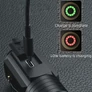 Kép 4/8 - GENETIC® taktikai LED zseblámpa újratölthető USB klip mágneses, 5 üzemmód, IP65
