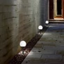 Kép 9/9 - 4 db-os Napelemes leszúrható 10 cm gömb kerti LED lámpa, 35 cm magas, HT