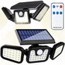Kép 1/7 - Extra erős 110 LED-es napelemes reflektor, mozgásérzékelővel, 