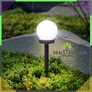 Kép 7/11 - 3 db-os Napelemes leszúrható 10 cm gömb kerti LED lámpa, 35 cm magas, RG