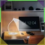 Kép 8/9 - LED asztali lámpa iskolai íróasztal lámpa 3 üzemmód QI USB induktív töltővel