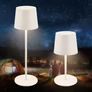 Kép 1/11 - Elemes asztali LED lámpa, fényerőszabályzó, 26 cm magas, fehér