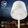 Kép 10/11 - Elemes asztali LED lámpa, fényerőszabályzó, 26 cm magas, fehér