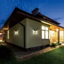 Kép 7/10 - Nagy fényerejű Dupla LED-es Napelemes kerti Fali lámpa, mozgásérzékelős, 600 LM, 1800 mAh