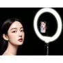 Kép 7/9 - TikTok Állítható okostelefon állvány + selfie gyűrűs LED, fehér, 100 cm 