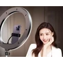 Kép 9/9 - TikTok Állítható okostelefon állvány + selfie gyűrűs LED, fehér, 100 cm 
