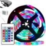 Kép 1/5 - 4,5 m RGB SMD 3528 vágható 300 LED-es szalag, hálózati adapterrel, távirányítóval, színes