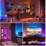Kép 3/5 - 4,5 m RGB SMD 3528 vágható 300 LED-es szalag, hálózati adapterrel, távirányítóval, színes