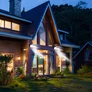 Kép 6/9 - 128 LED-es napelemes reflektor mozgásérzékelővel, IP44