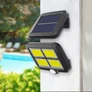 Kép 2/9 - 128 LED-es napelemes reflektor mozgásérzékelővel, IP44
