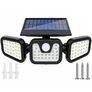Kép 2/7 - Extra erős 110 LED-es napelemes reflektor, mozgásérzékelővel, IP65, 2400 mAh