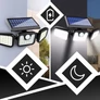 Kép 3/7 - Extra erős 110 LED-es napelemes reflektor, mozgásérzékelővel, IP65, 2400 mAh