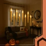 Kép 1/7 - 12 db-os LED-gyertya szett, lebegő hatással zsinóron, 16,5 cm magas/db, fehér