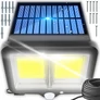Kép 1/6 - 120 LED-es  reflektor napelemes mozgásérzékelővel