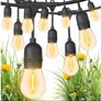 Kép 2/10 - 20 m-es 20 LED-es jégcsap lámpafüzér, teraszvilágítás, időjárásálló IP65, 20m - meleg fehér