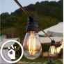 Kép 5/10 - 20 m-es 20 LED-es jégcsap lámpafüzér, teraszvilágítás, időjárásálló IP65, 20m - meleg fehér