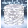 Kép 2/9 - 30 m-es 300 micro LED-es, napelemes dekor fényfüzér, hideg fehér, 8 világítási móddal 