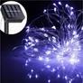 Kép 5/9 - 30 m-es 300 micro LED-es, napelemes dekor fényfüzér, hideg fehér, 8 világítási móddal 