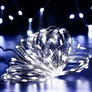 Kép 4/9 - 30 m-es 300 micro LED-es, napelemes dekor fényfüzér, hideg fehér, 8 világítási móddal 