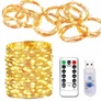 Kép 2/8 - 300 micro LED-es fényfüggöny USB adapterrel – meleg fehér, távirányítóval, M709