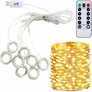 Kép 3/8 - 300 micro LED-es fényfüggöny USB adapterrel – meleg fehér, távirányítóval, M709