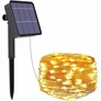 Kép 4/7 - 20 m-es 200 micro LED-es napelemes dekor fényfüzér, meleg fehér, 8 féle fényjátékkal, M713