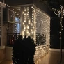 Kép 6/7 - 20 m-es 200 micro LED-es napelemes dekor fényfüzér, meleg fehér, 8 féle fényjátékkal, M713