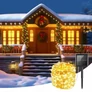 Kép 7/7 - 20 m-es 200 micro LED-es napelemes dekor fényfüzér, meleg fehér, 8 féle fényjátékkal, M713