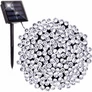 Kép 6/8 - 200 LED-es napelemes kerti fényfüzér, hideg fehér, 8 világítási móddal, 20 m