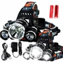 Kép 2/8 - Extra erős XML-T6 fejlámpa, XPE LED,  4 világítási mód, 2100 Lumen, IPX 3, M102