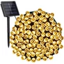 Kép 1/7 - 100 LED-es napelemes kerti fényfüzér, Meleg fehér