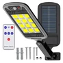 Kép 1/6 - Extra erős 144 LED-es napelemes reflektor, mozgásérzékelővel, 