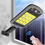 Kép 3/6 - Extra erős 144 LED-es napelemes reflektor, alkonyat és mozgásérzékelővel, távirányítóval, 400 W, HT
