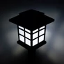 Kép 8/12 - 6 db-os ház alakú Napelemes kerti LED lámpa, 37 cm, fekete, HT