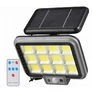 Kép 1/5 - 144 LED-es 12 paneles napelemes halogén reflektor mozgásérzékelővel, IP65, DT