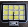 Kép 5/5 - 144 LED-es 12 paneles napelemes halogén reflektor mozgásérzékelővel, IP65, DT