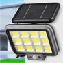 Kép 2/5 - 144 LED-es 12 paneles napelemes halogén reflektor mozgásérzékelővel, IP65, DT