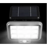 Kép 3/5 - 144 LED-es 12 paneles napelemes halogén reflektor mozgásérzékelővel, IP65, DT