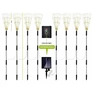 Kép 2/9 - 8 db-os Napelemes XXL Medúza kerti Színváltós RGB LED lámpa, IP65, Távirányítóval, 8 világítási móddal, 80 cm, DT